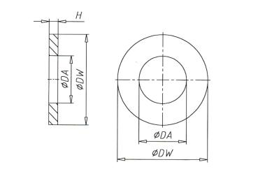 DIN 988 Shim plates